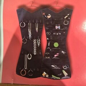 Hanging Jewelry Organizer‎ Double Sided 17" x 43" Easy Home Aldi NEW!
